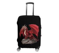 Welsh Dragon Personalized Luggage Case Cover Funny Travel Accessories Washable Suitcase Protector Fit 19-32 Inch S