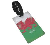 Welsh Dragon Print Luggage Tags Quick Install Airplane Travel Essentials for Suitcases Durable PVC Bag Tag