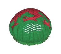Welsh Dragon Printed Large Shower Cap, Double Layer Hair Protector For Facial Care, Reusable Hair Wrap