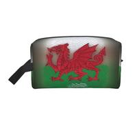 Welsh Dragon Printed Toiletry Storage Bag, Large Capacity Organizer Pouch for Power Bank and Cables Use
