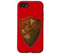 Welsh Dragon Shield s Celtic Wales s Vintage Celt Case for iPhone SE (2020) / 7/8