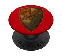 Welsh Dragon Shield s Celtic Wales s Vintage Celt PopSockets Adhesive PopGrip