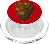 Welsh Dragon Shield s Celtic Wales s Vintage Celt PopSockets PopGrip for MagSafe