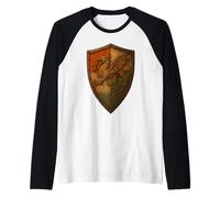 Welsh Dragon Shield s Celtic Wales s Vintage Celt Raglan Baseball Tee