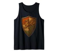 Welsh Dragon Shield s Celtic Wales s Vintage Celt Tank Top