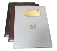 Welsh Dragon Telephone Address Book A-Z Index Black, Grey and Brown Free Engraving (Grey) 391