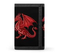 Welsh Dragon Wallet Slim Trifold Purse Card Holder Money Pouch Organizer Wallets