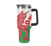 Welsh Flag 40 Oz Travel Insulated Cups & Mugs