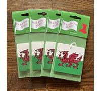 Welsh Flag Air Freshener - Y Ddraig Goch Design - Love Wales - Unique Birthday Gift for Him/her - Car and Home - Made in UK (4)
