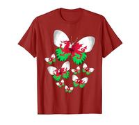 Welsh Flag Butterfly Idea For Women & Flag Of Wales T-Shirt