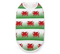 Welsh Flag Dragon Stitched Dog And Cat Clothes Pet Summer Sleeveless T Shirt Basic Vest M