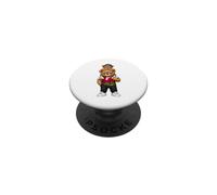 Welsh Flag Heritage Pride Bear Outfit for Wales PopSockets Adhesive PopGrip