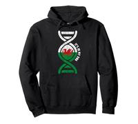 Welsh Flag of Wales Cymru heritage DNA graphic proud Genes Pullover Hoodie