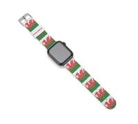 Welsh Flag Silicone Smartwatch Replacement Bands Compatible with IWatch Wristbands Strap