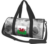 Welsh Flag Travel Luggage Duffel Bag Sports Rolling Foldable Duffel Bag, Marbling