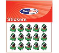 Welsh Gifts - Welsh Sticker ONE SHEET - Wales Flag Sheep. - UK Gifts