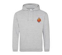 Welsh Guards Embroidered Men's Hoodie British Army Insignia MOD Hooded Sweatshirt Embroidery ** 9 Colours Available ** (UK, Alpha, L, Regular, Regular, Grey)