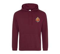 Welsh Guards Embroidered Men's Hoodie British Army Insignia MOD Hooded Sweatshirt Embroidery ** 9 Colours Available ** (UK, Alpha, XL, Regular, Regular, Maroon)