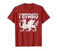 Welsh Independence Shirt Red Dragon Wales Cymru Annibyniaeth T-Shirt