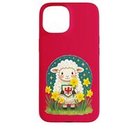 Welsh Lamb Cute St Davids Day Design Case for iPhone 15