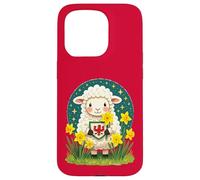Welsh Lamb Cute St Davids Day Design Case for iPhone 15 Pro