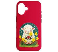 Welsh Lamb Cute St Davids Day Design Case for iPhone 16