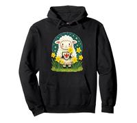 Welsh Lamb Cute St Davids Day Design Pullover Hoodie