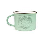 Welsh Mint Matt Porcelain Mug | Premium Quality Ceramic Coffee & Tea Cup Refreshing Matte Mint Green Finish & Comfortable Handle | Durable, Stylish Souvenir Gift for Collectors, Locals & Tourists