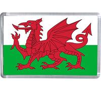 Welsh Red Dragon Flag Fridge Magnet - Wales Souvenir Magnet 5 x 7.5 cm