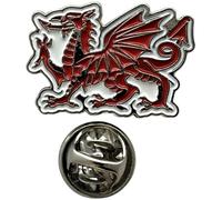 Welsh Red Dragon Pin Badge Metal Enamel Lapel Badge