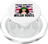 Welsh Roots British Born Girl Pride Wales Heritage PopSockets PopGrip for MagSafe