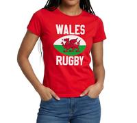 Welsh Rugby Team Celebration: Unleash the Red Dragon Spirit Women's T-Shirt