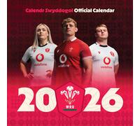WELSH RUGBY UNION 2026 SQUARE CALENDAR