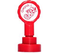 Welsh Self inking teacher reward stamp"Gwych" X12011