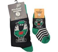 Welsh Sheep Black Socks | Cozy, Fun & Full of Welsh Charm | Playful Sheep Motif on Sleek Black Base for Gifting, Everyday Comfort, and Celebrating Welsh Culture