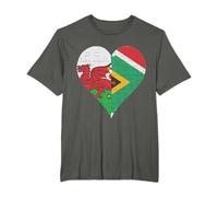 Welsh South African Flag Heart T-Shirt