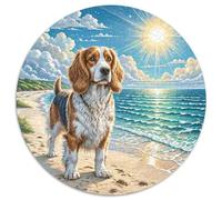 Welsh Springer Spaniel 1000 Piece Jigsaw Puzzle Animal Challenging & Educational Adults Amily Game Creative for Travel Gifts,Present 1000pcs (67.5x67.5cm)