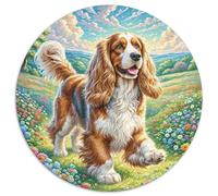 Welsh Springer Spaniel 1000 Piece Jigsaw Puzzle Animal Challenging & Educational Amily Game Creative for Travel Gifts,Present 1000pcs (67.5x67.5cm)