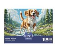 Welsh Springer Spaniel 1000 Pieces Jigsaw Puzzles Engaging Home Decoration Jigsaw Puzzles Home Decoration for Gifts 38x26cm/1000pcs