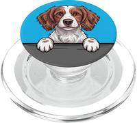 Welsh Springer Spaniel Cute Peeking Welshie Dog Lover PopSockets PopGrip for MagSafe