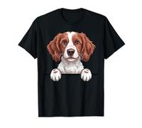 Welsh Springer Spaniel Cute Peeking Welshie Dog Lover T-Shirt