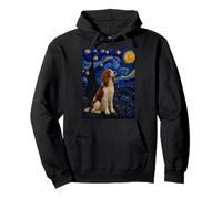Welsh Springer Spaniel Dog Van Gogh Starry Night Pullover Hoodie