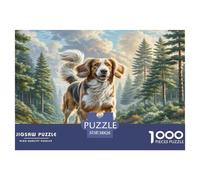 Welsh Springer Spaniel Jigsaw Puzzles Puzzles for Adults Kids. 1000 Pieces Great Gifts Challenge Toy Educational Game Home Decoration for Adults& Kids Age 14 Years Up 38x26cm/1000pcs