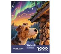 Welsh Terrier 1000 Piece Jigsaw Puzzle Educational Games Creative Pet Dog Jigsaw Puzzles Color Challenge for Travel Gifts,Present 38x26cm/1000pcs
