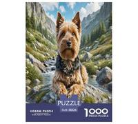 Welsh Terrier 1000 Piece Jigsaw Puzzles Fun Challenging Modern Pet Dog Educational Game for The Whole Gifts Suitable for Children & People Aged 14+ 38x26cm/1000pcs