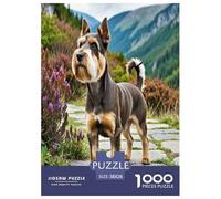 Welsh Terrier 1000 Piece Jigsaw Puzzles Fun Challenging Modern Pet Dog for Family Activity Game for The Whole Gifts Suitable for Children & People Aged 14+ 38x26cm/1000pcs
