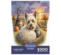 Welsh Terrier 1000 Piece Jigsaw Puzzles Fun Challenging Modern Pet Dog for Family Activity Game Perfect for Relaxation Suitable for Children & People Aged 14+ 38x26cm/1000pcs