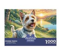 Welsh Terrier 1000 Pieces Jigsaw Adults Fun Challenging Creative Gifts Adults for Kids Beautiful Decoration Jigsaw 38x26cm/1000pcs