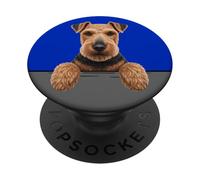 Welsh Terrier Cute Peeking Welshie Dog Lover PopSockets Adhesive PopGrip