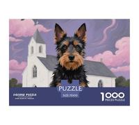 Welsh Terrier Jigsaw Puzzles for Adults 1000 Beautiful Decoration Puzzle Cute Dog Challenging Puzzles Fun Present & Activity for Home70x50cm/1000pcs